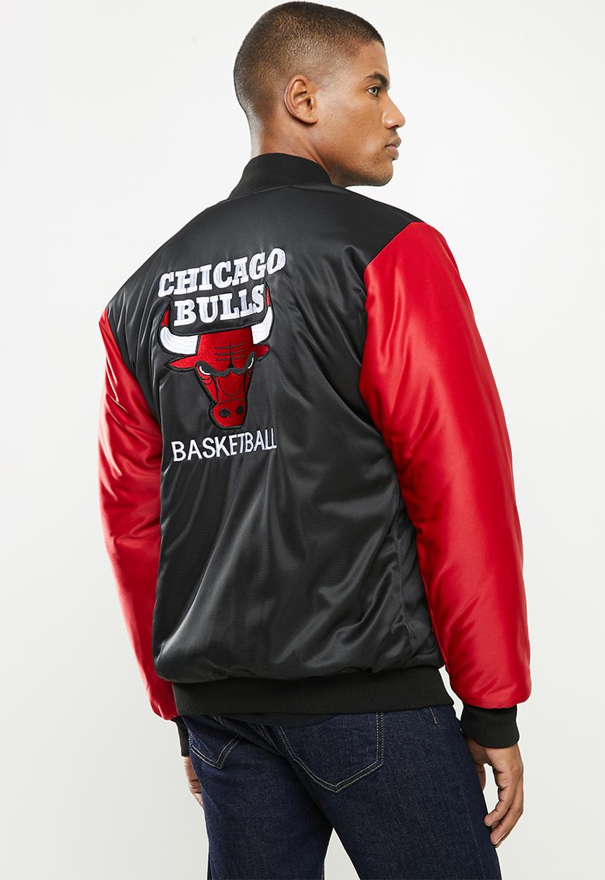 NBA - Bulls icon logo bomber jacket - black