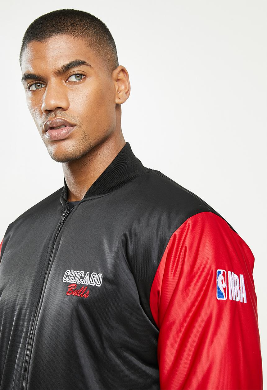 NBA - Bulls icon logo bomber jacket - black