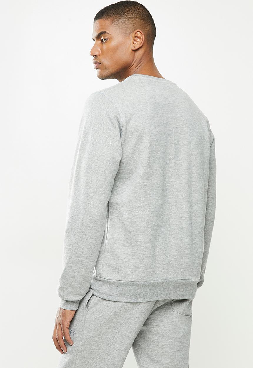 Holmes Bro's - Mellow leopard basic sweat - dirty grey 