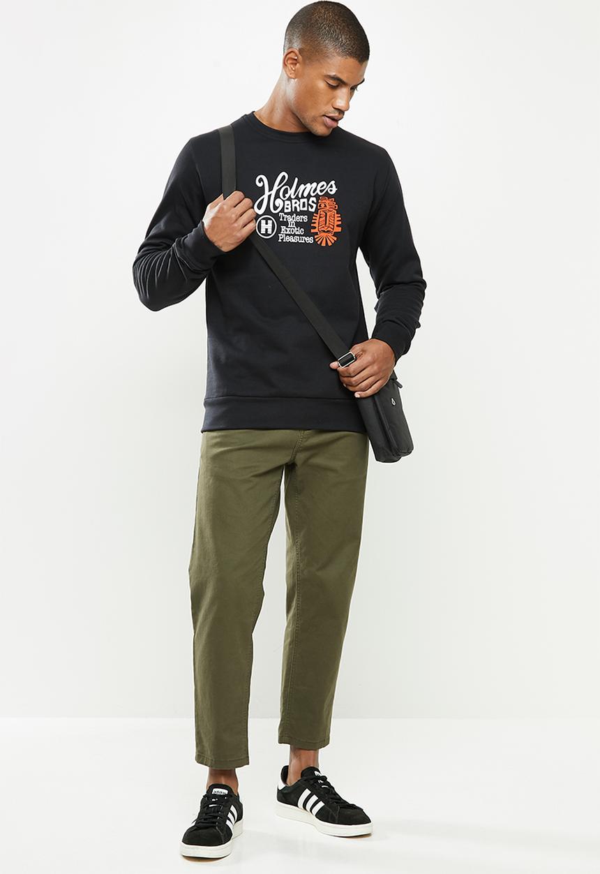 Holmes Bro's - Exotic basic sweat - black