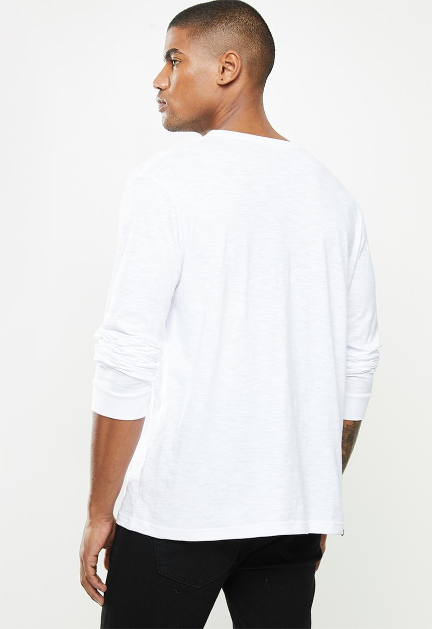 Holmes Bro's - Mellow leopard long sleeve tee - white