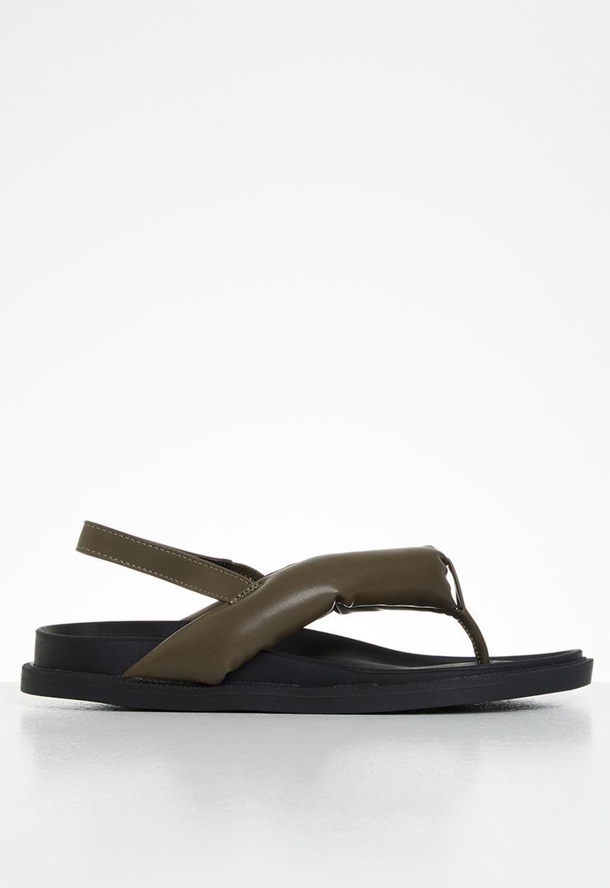 Public Desire - Minorca padded toe slingback sandal - khaki