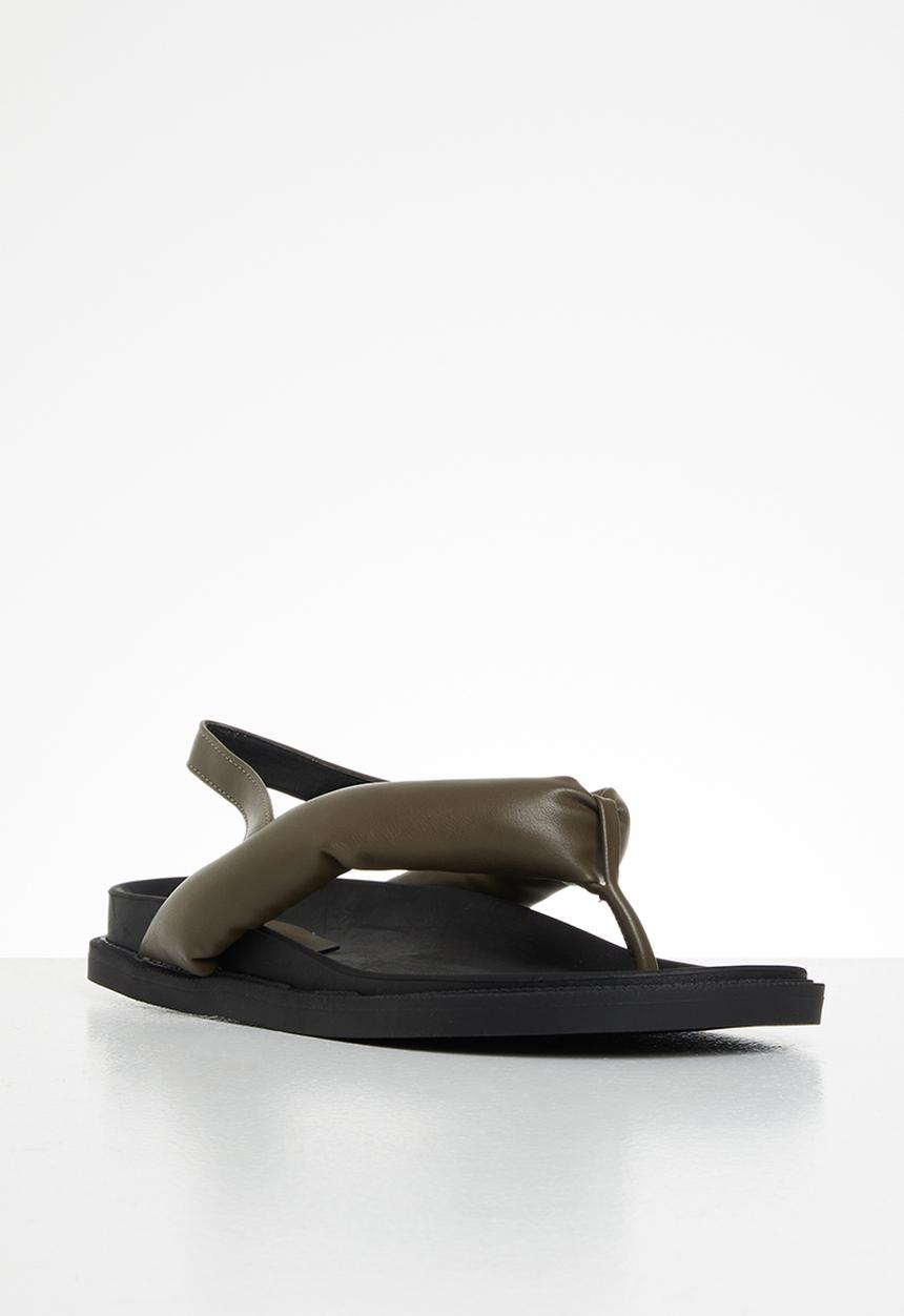 Public Desire - Minorca padded toe slingback sandal - khaki