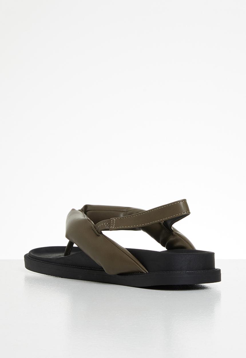 Public Desire - Minorca padded toe slingback sandal - khaki