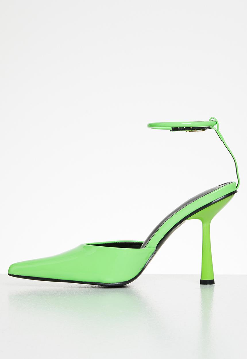 Public Desire - Decision lock detail stiletto heel - green