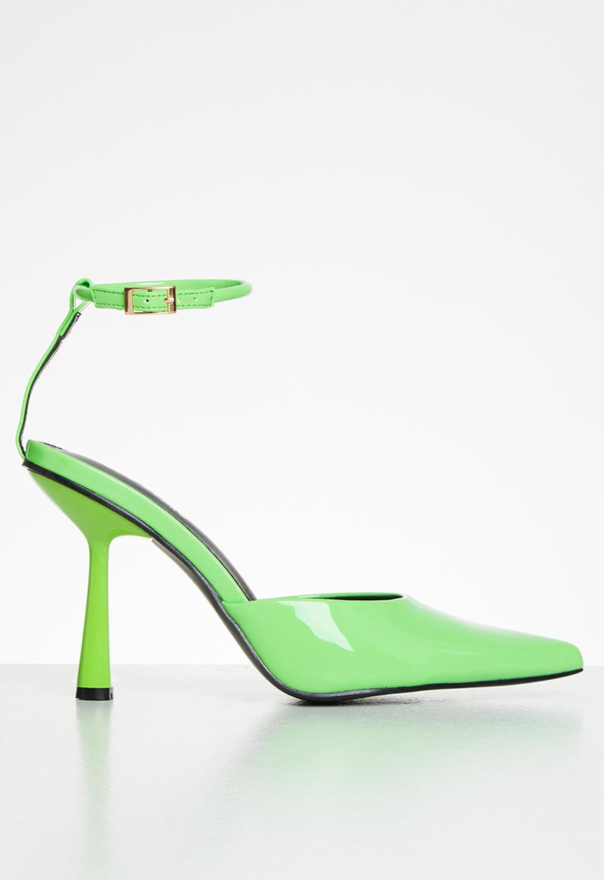 Public Desire - Decision lock detail stiletto heel - green