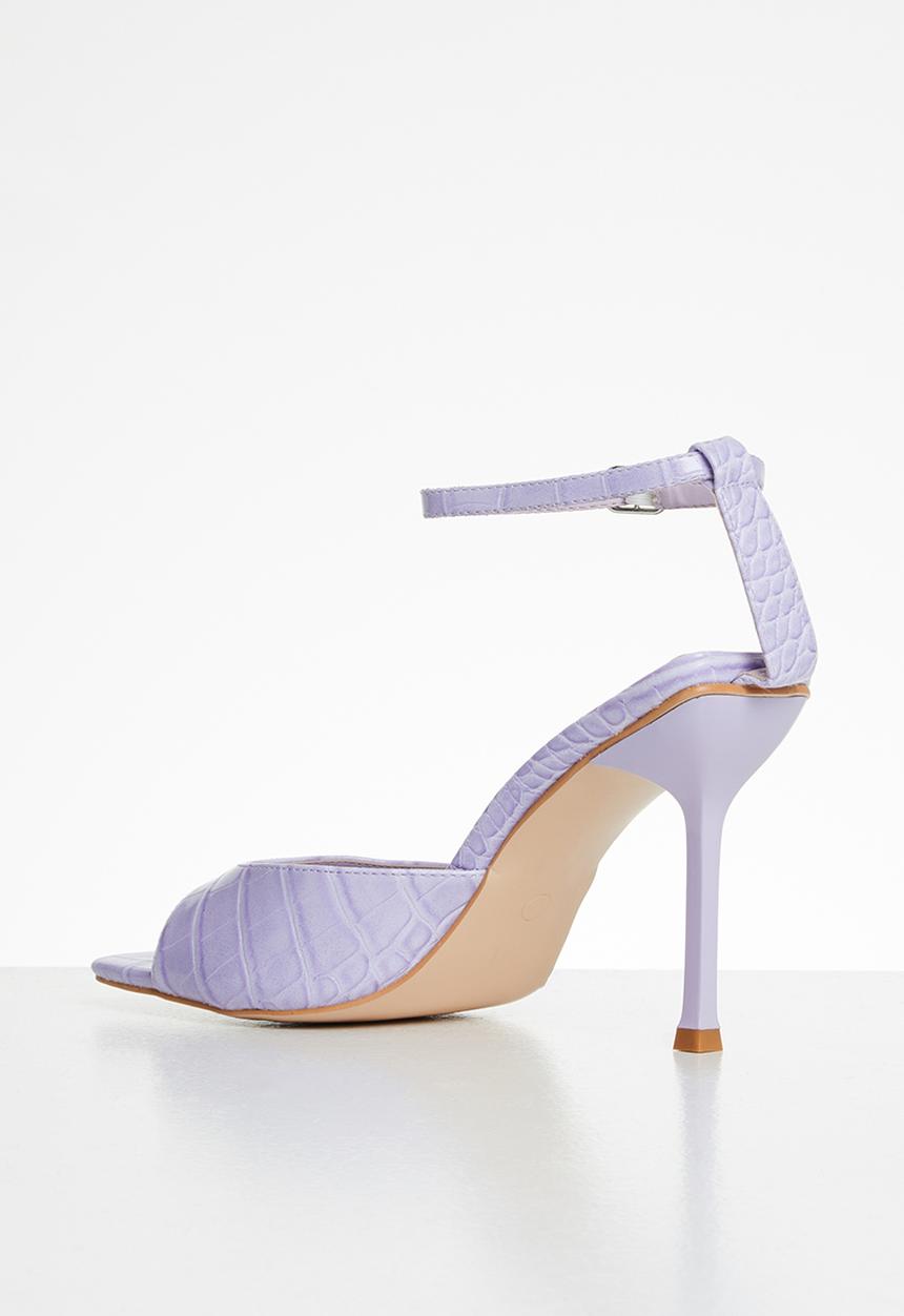 Public Desire - Tamara patent croc heel - lilac
