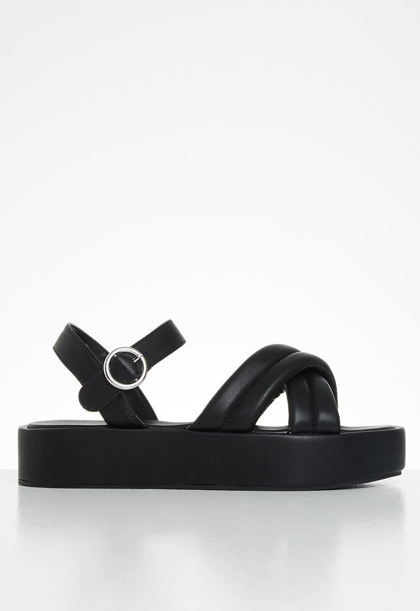 Public Desire - Kelsi flatform chunky slingback sandal - black