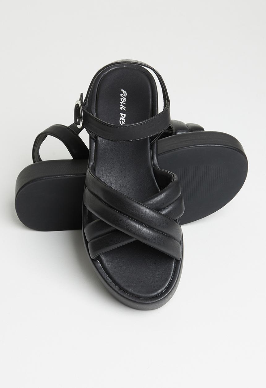 Public Desire - Kelsi flatform chunky slingback sandal - black