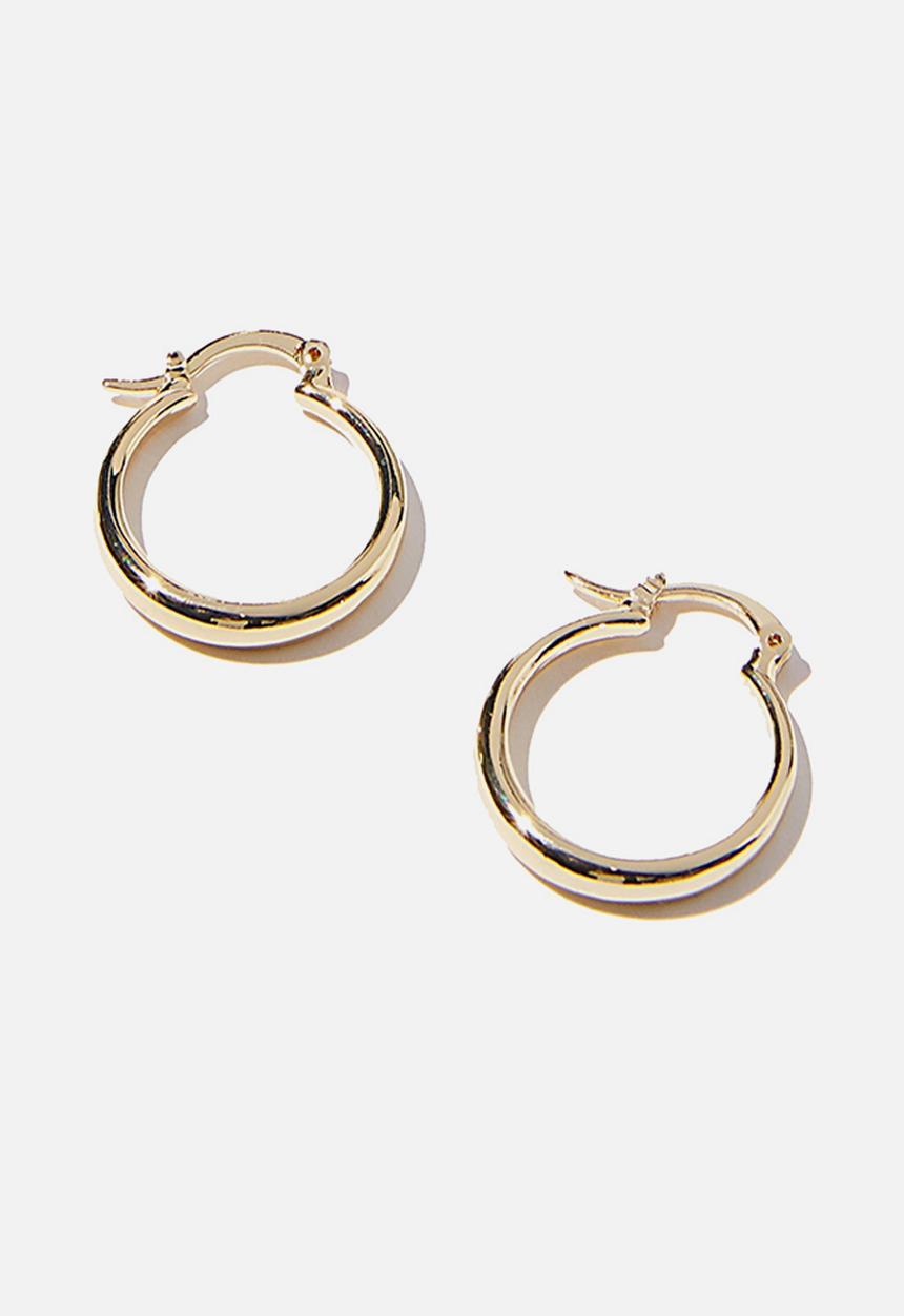 Rubi - Premium everyday hoop - gold plated tubular