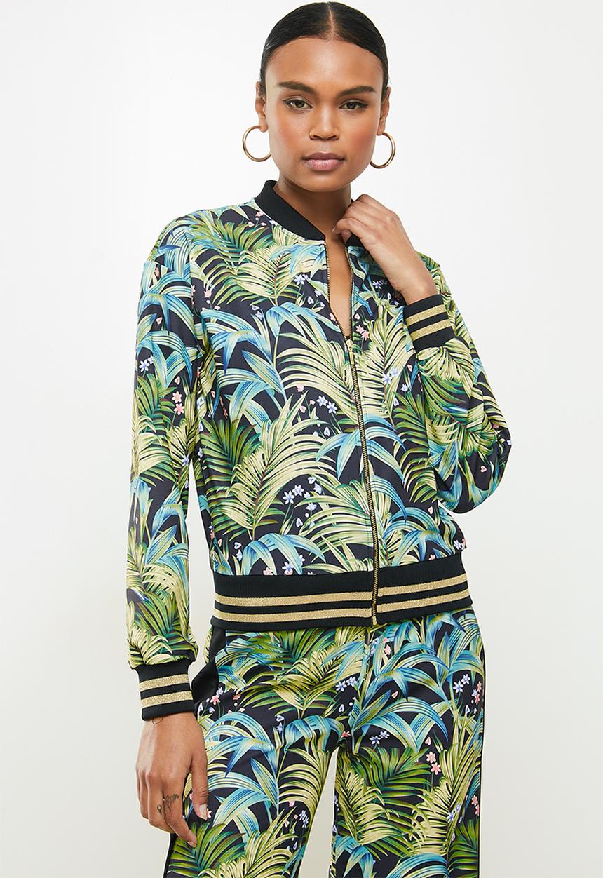 SISSY BOY - Attraction printed bomber - green 