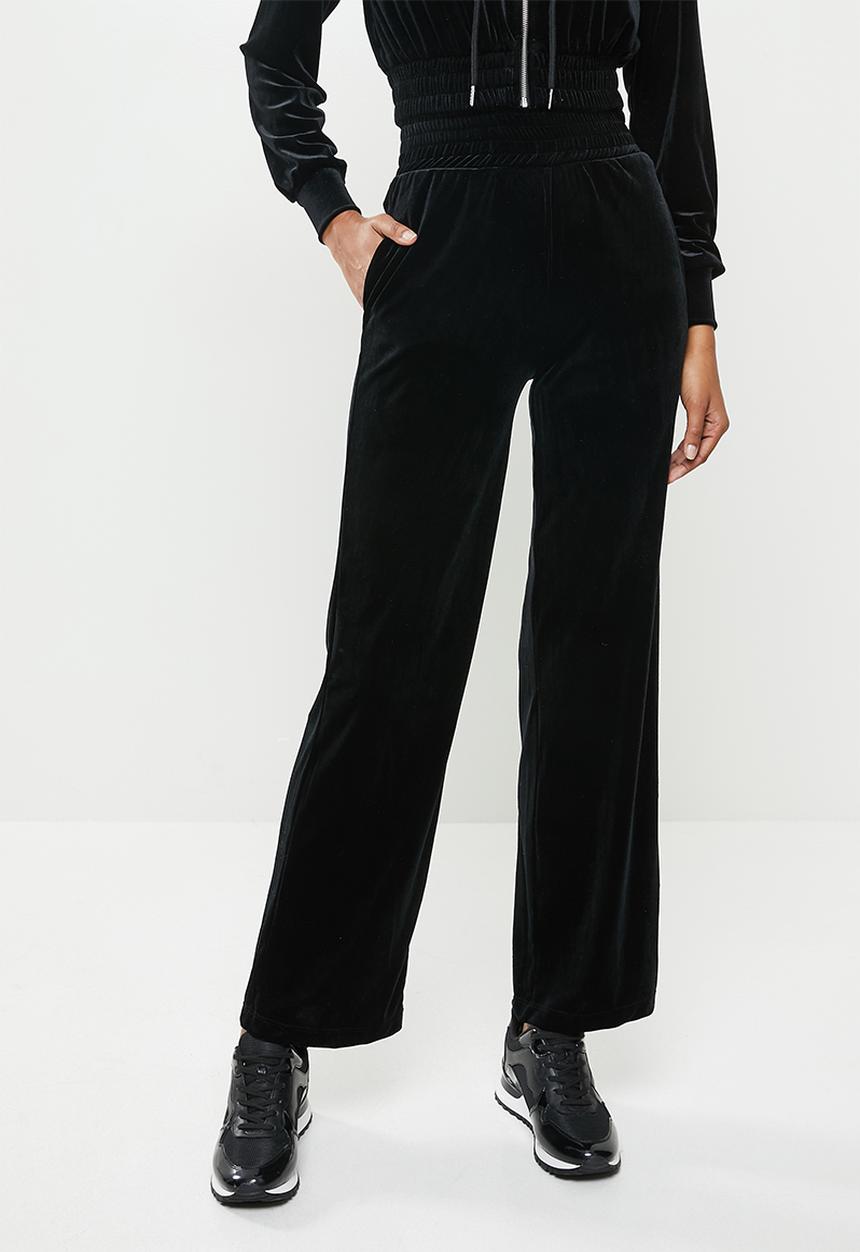 SISSY BOY - Club velvet palazzo - black