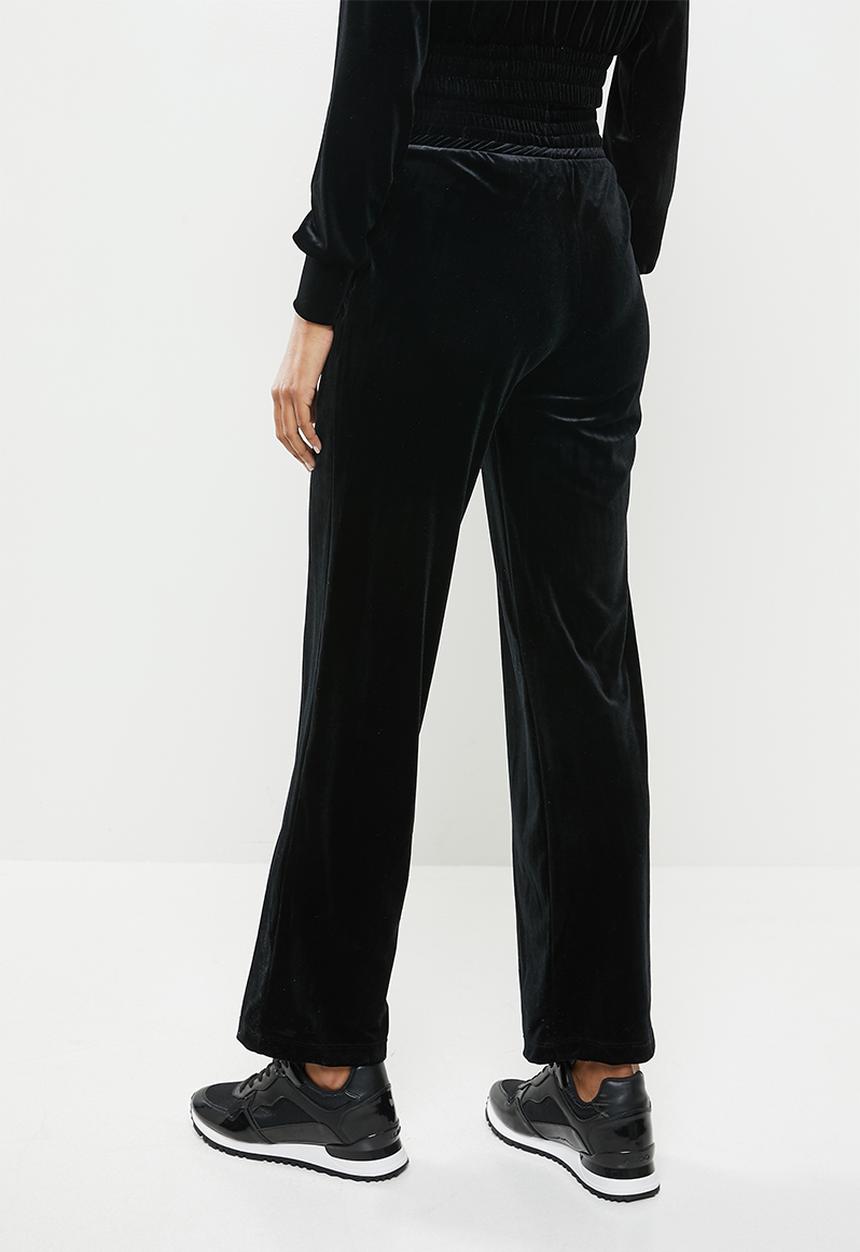 SISSY BOY - Club velvet palazzo - black