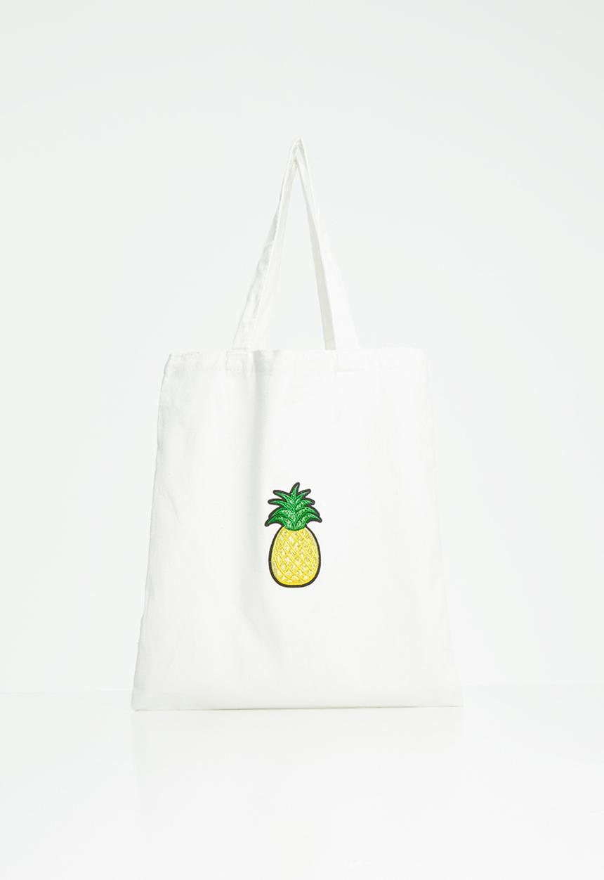 Superbalist - Pineapple shopper bag - cream