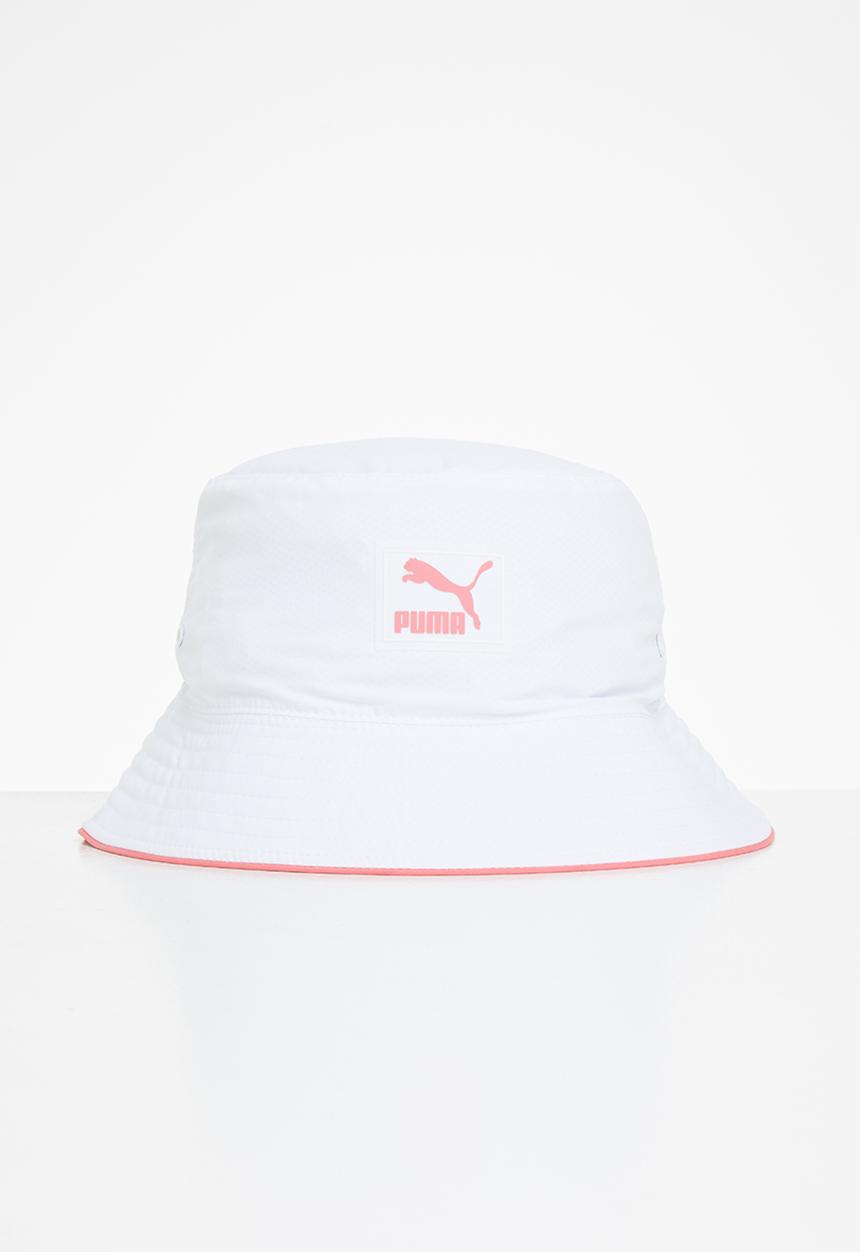 PUMA - Archive bucket hat - white