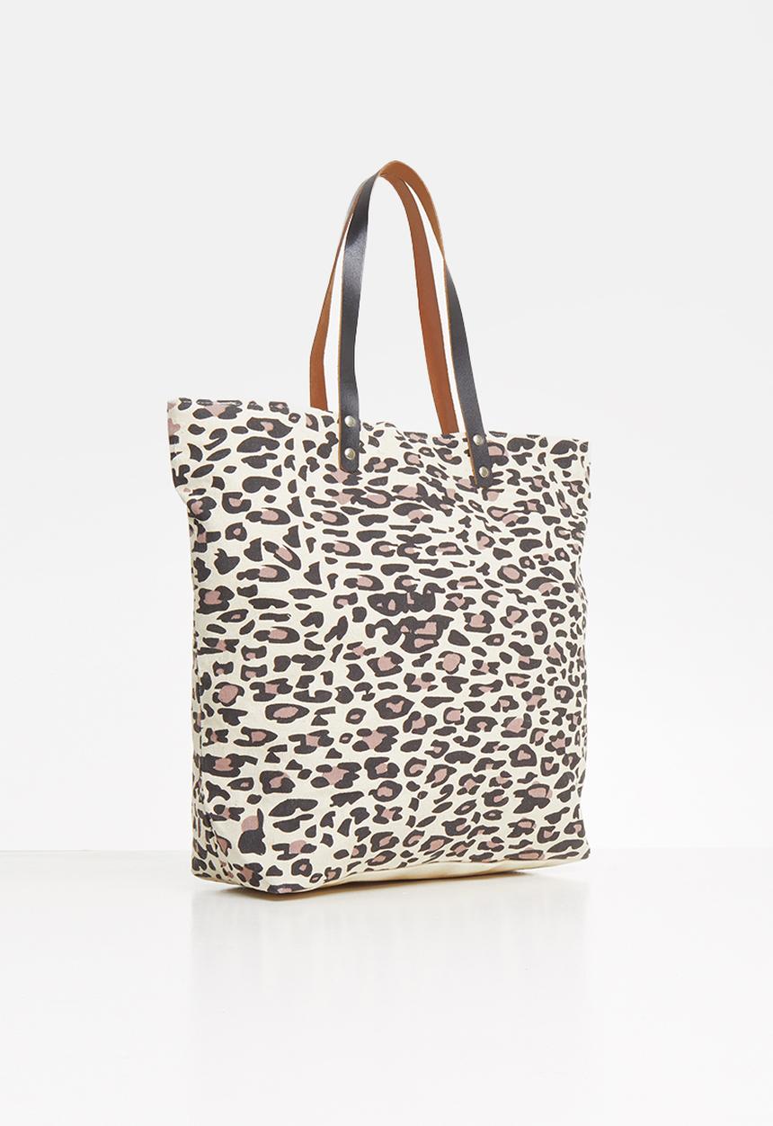 Superbalist - Animal print tote bag - neutral & black