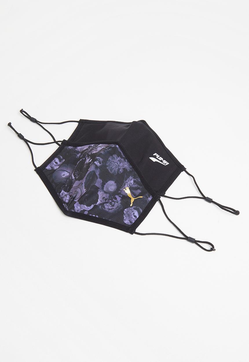 PUMA - Puma face mask ii (set of 2) - black & purple
