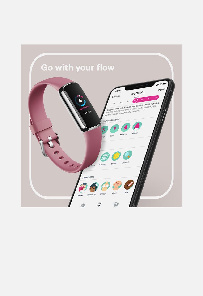 Fitbit - Luxe - Platinum Orchid