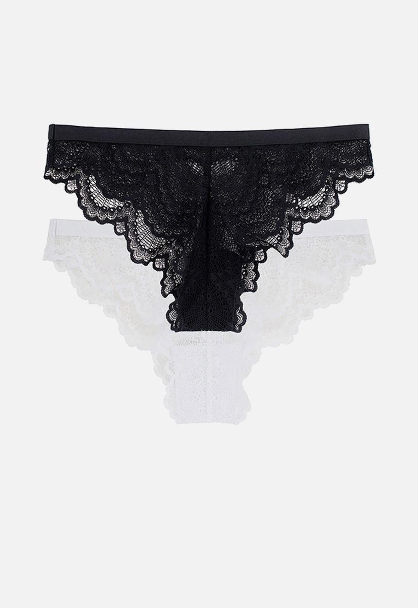 DORINA - Mia Brazilian 2 pack - black & white