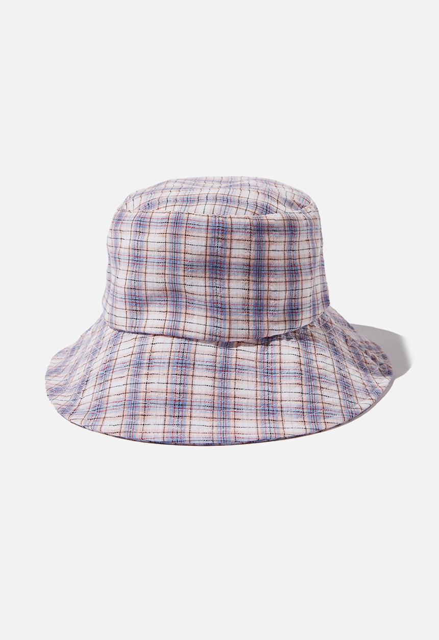 Rubi - Bianca bucket hat - blue & blush