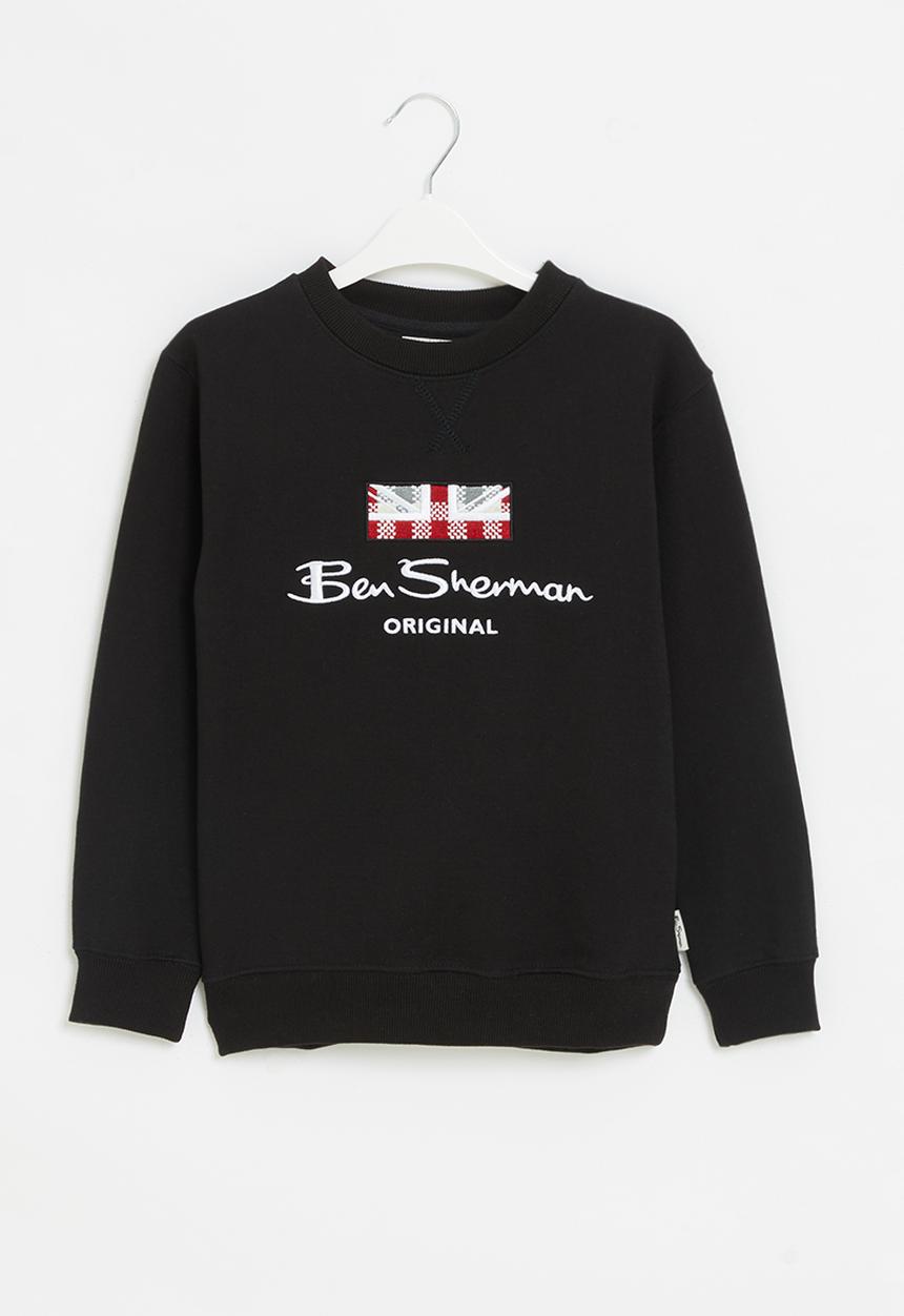 Ben Sherman - Boys ben crewneck - black