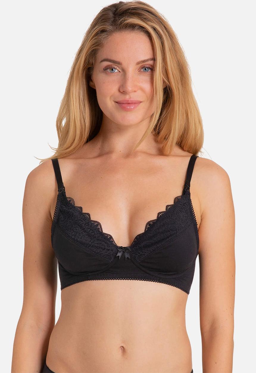 DORINA - Pearl nursing bra - black