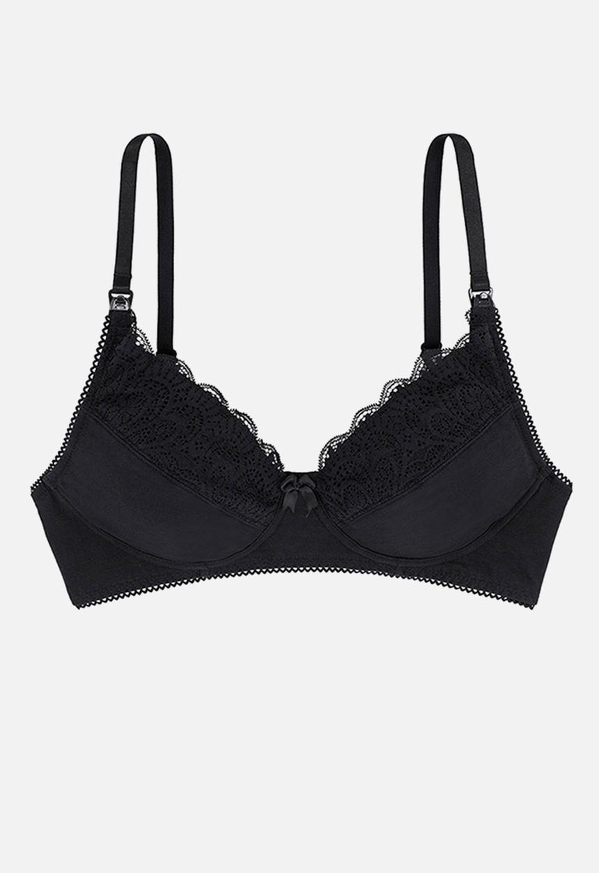 DORINA - Pearl nursing bra - black