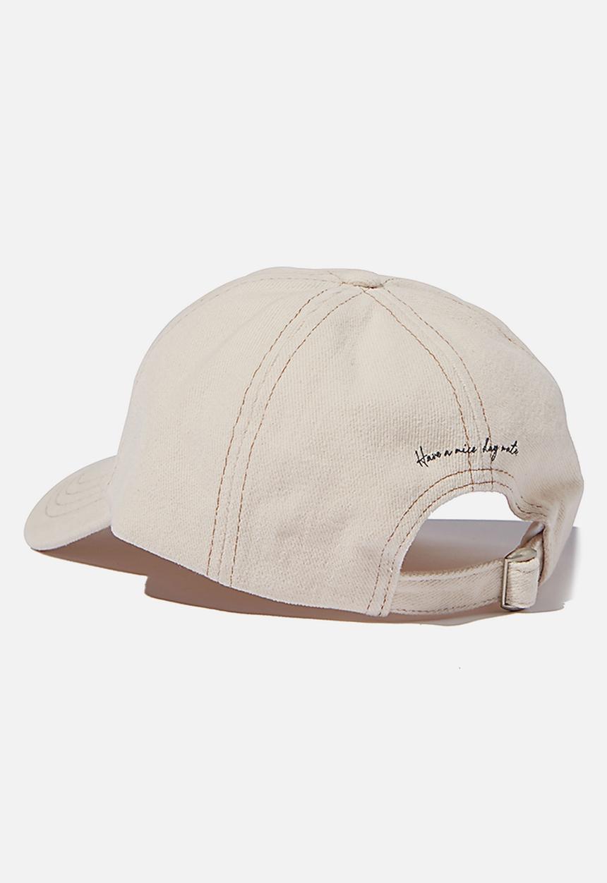 Rubi - Graphic dad cap - ecru