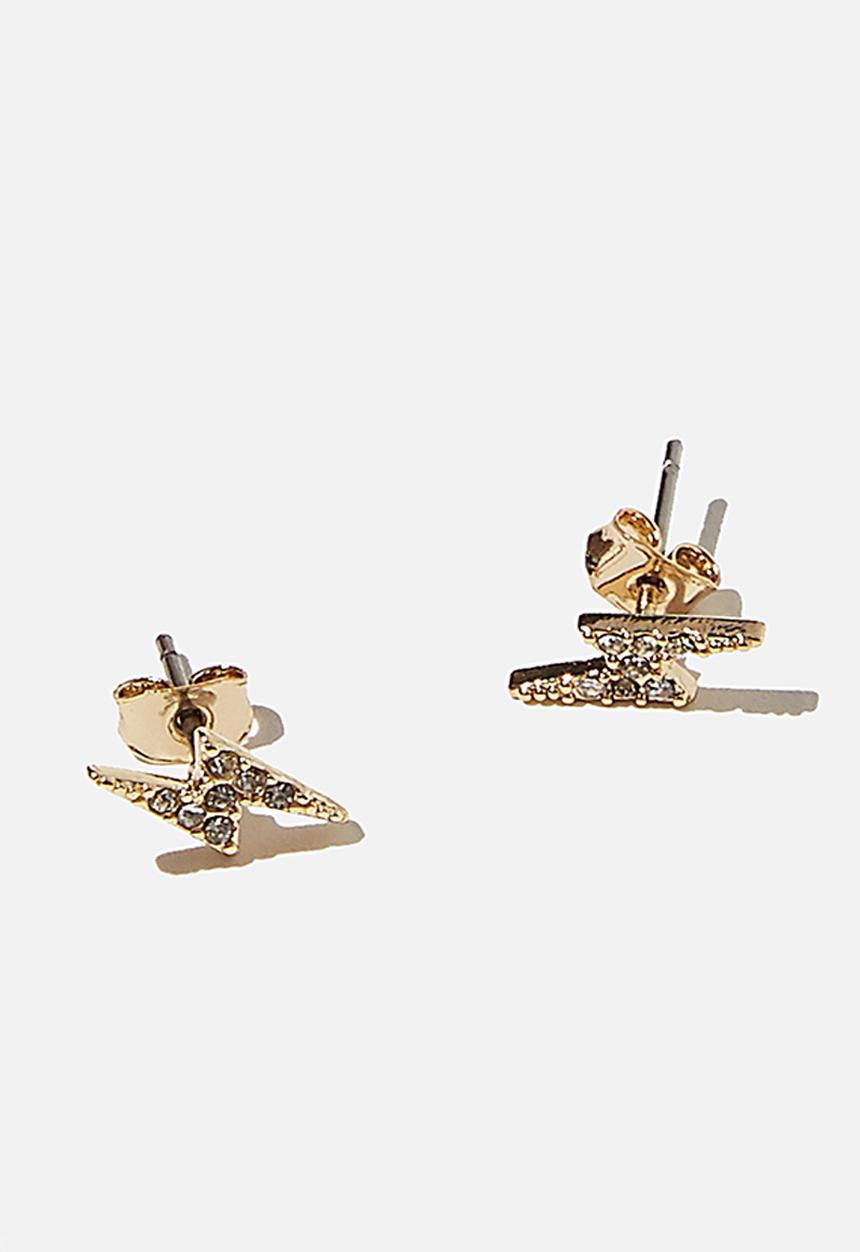 Rubi - Premium stud earrings - gold 