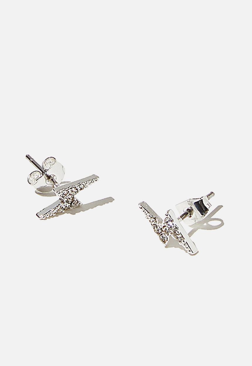 Rubi - Premium stud earrings - silver 