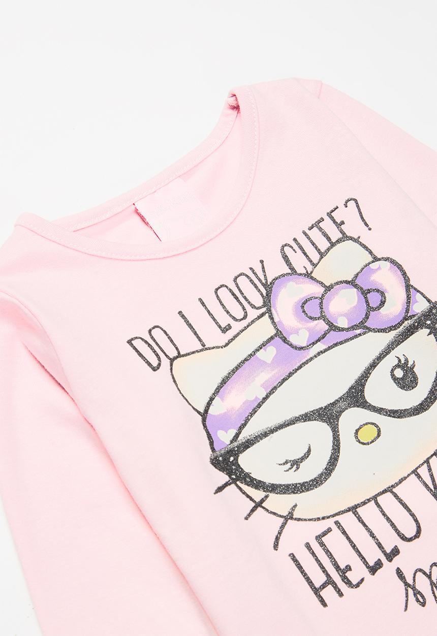 Hello Kitty - Girls kitty t-shirt - pink