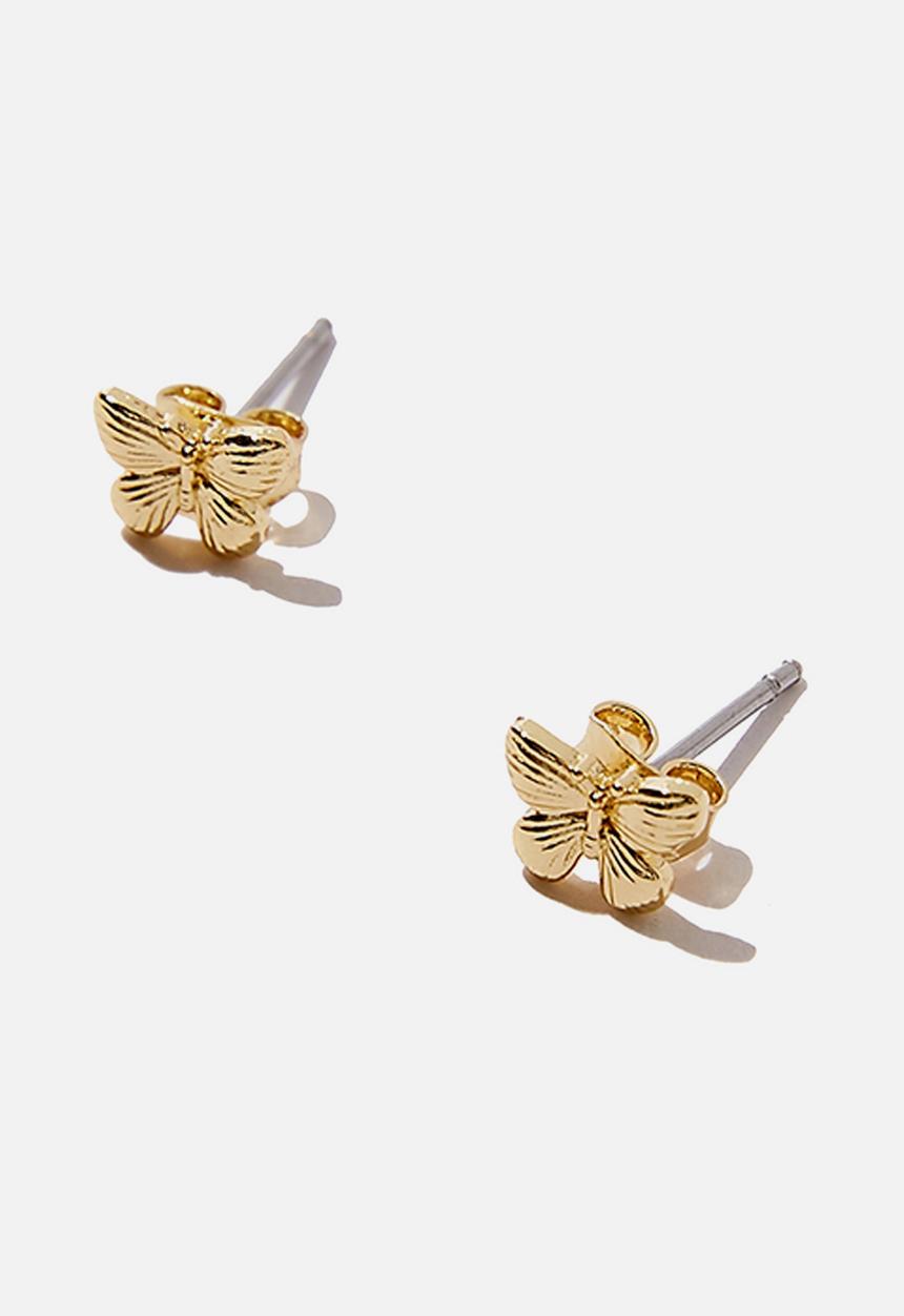 Rubi - Premium stud earrings - gold plated 