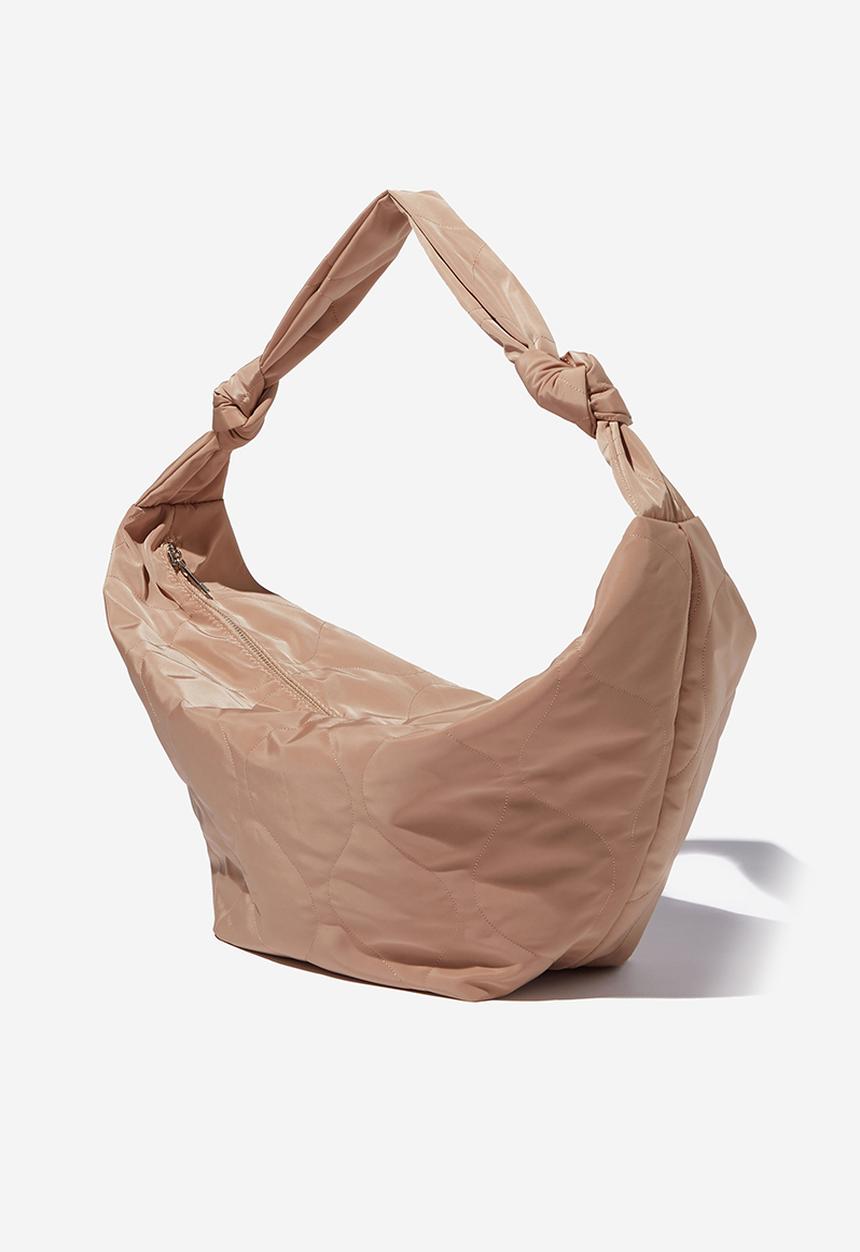 Rubi - Quilted cross body bag - brown taupe