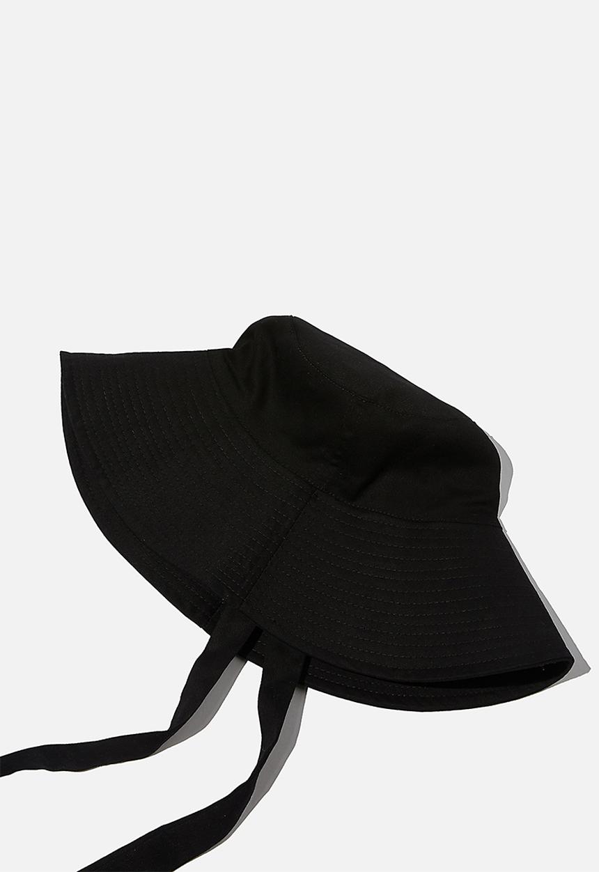 Rubi - Hazel wide brim sun hat - black