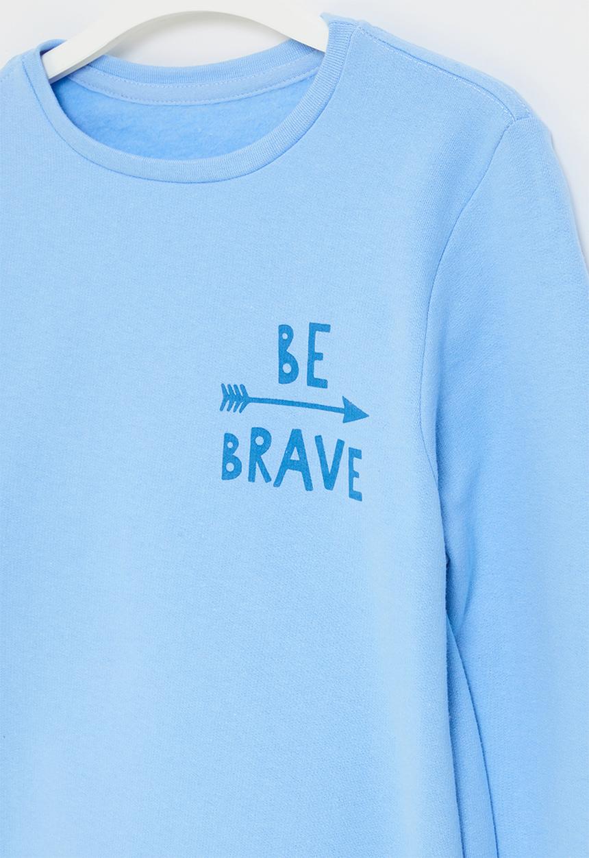 Rebel Republic - Boys graphic crew sweatshirt - light blue