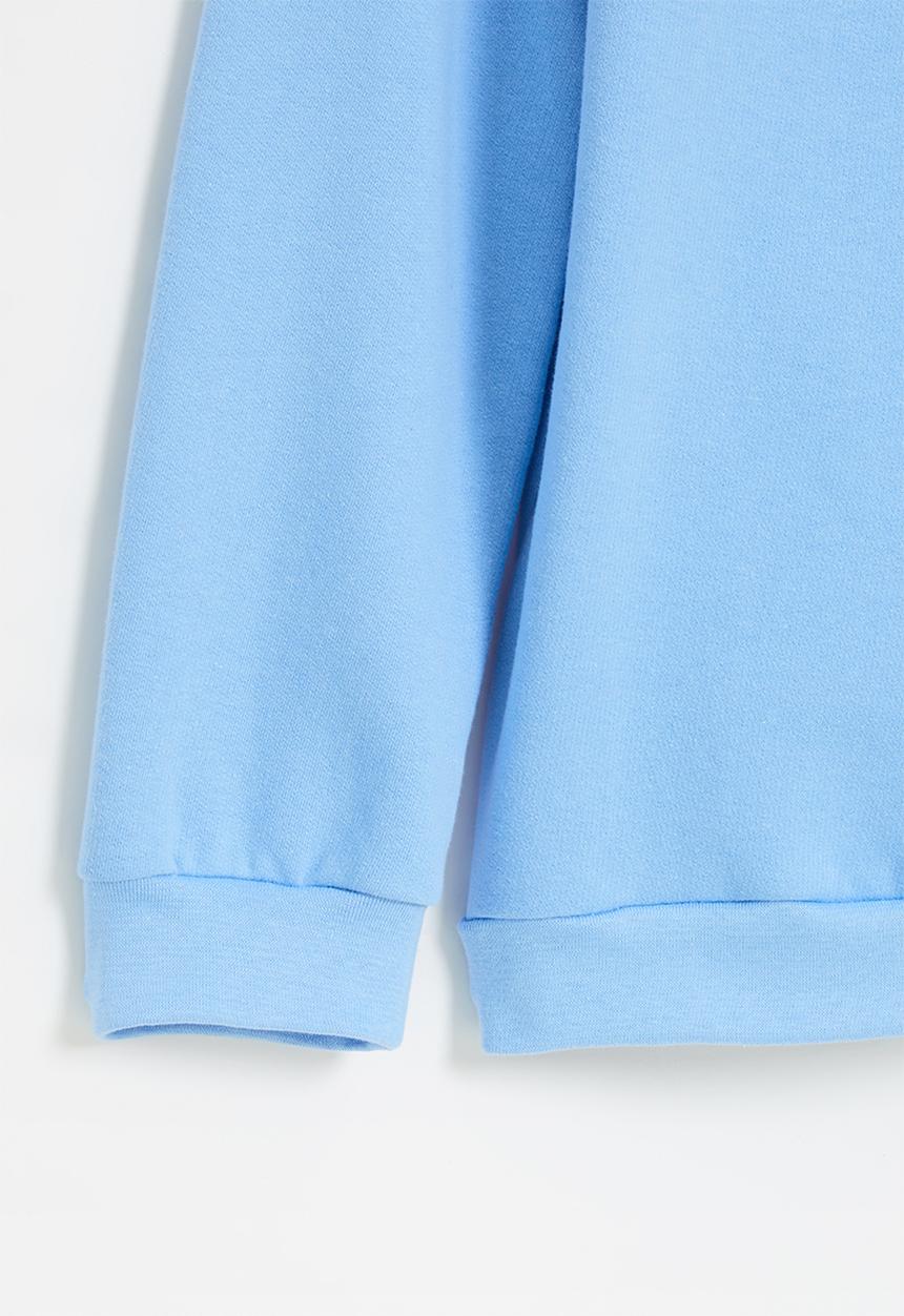 Rebel Republic - Boys graphic crew sweatshirt - light blue