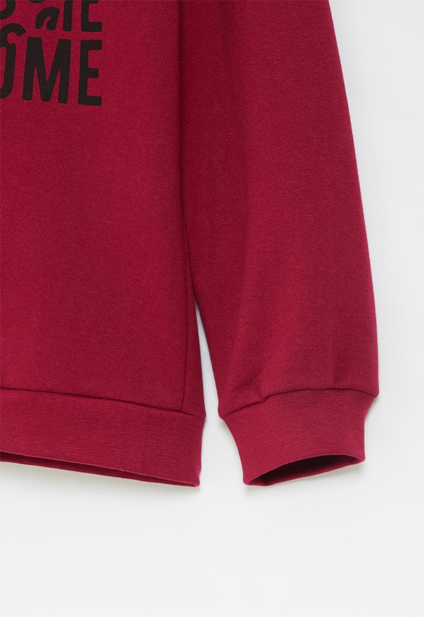 Rebel Republic - Boys graphic crew sweatshirt - maroon
