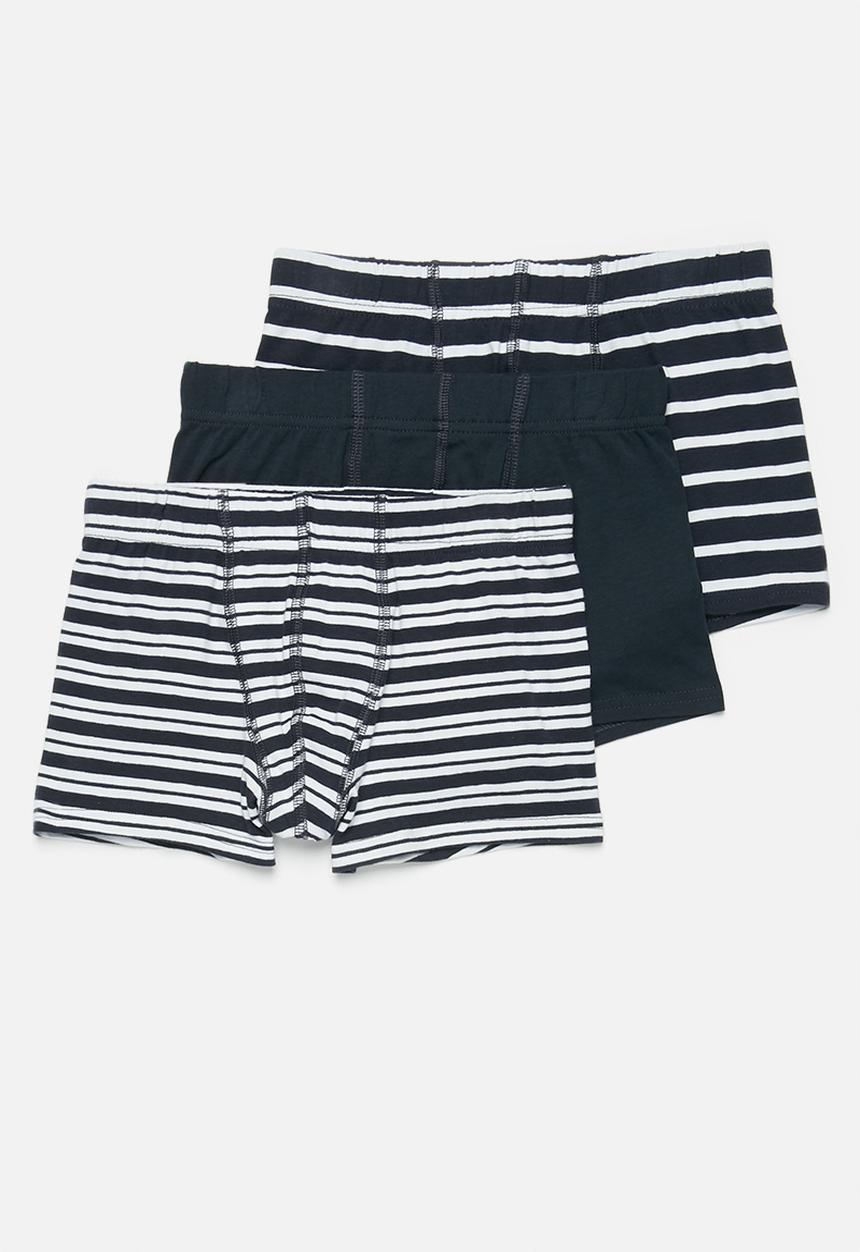 Name It - 3 Pack older boys boxers - navy & white 