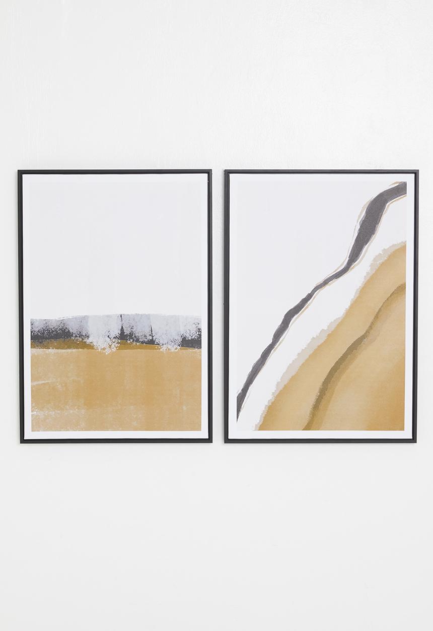 Sixth Floor - Touch of dunes wall art - set of 2