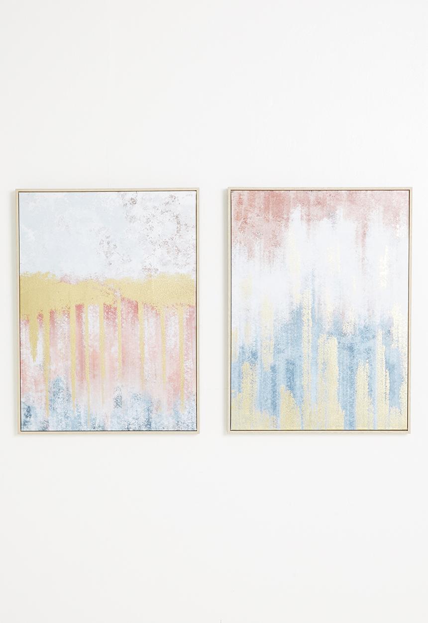 Sixth Floor - Gentle touch wall art - set of 2