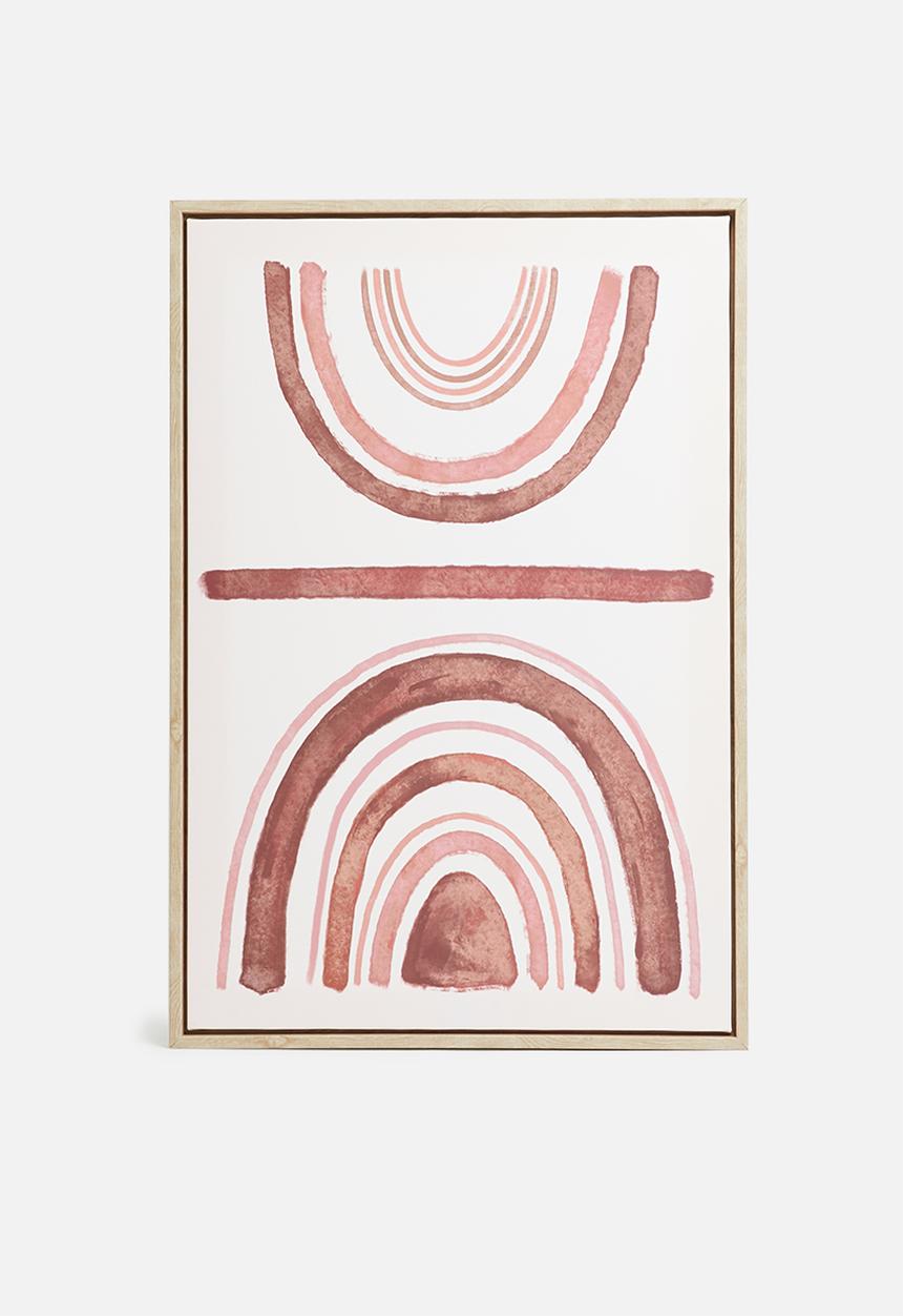 Hertex Haus - Autumn rainbow framed artwork