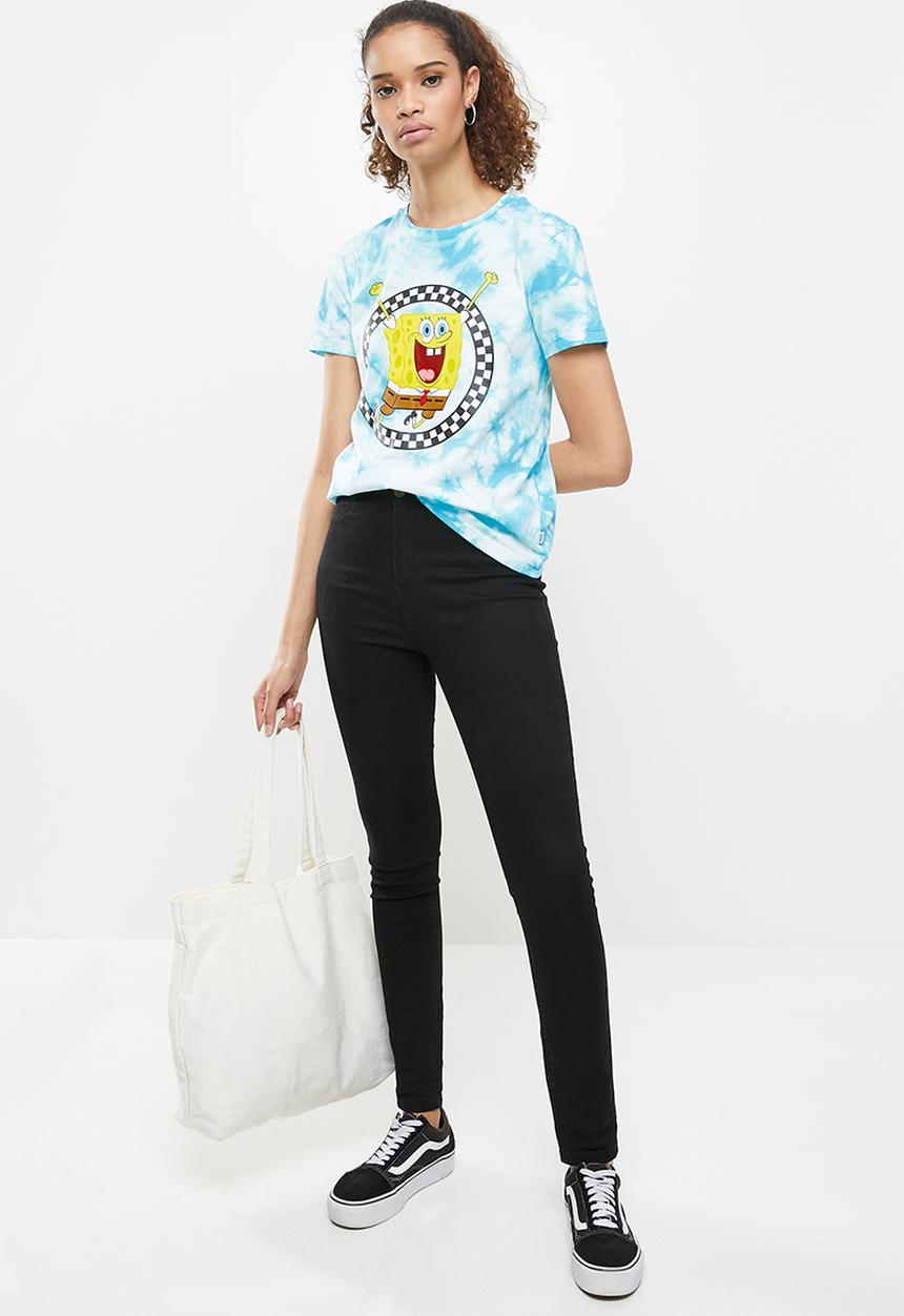 Vans - Vans x Spongebob jump out crew tee - blue