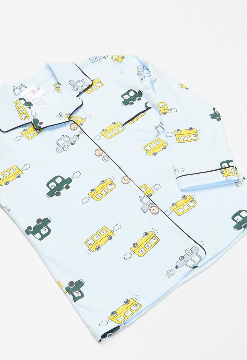 Pop Candy - Boys car sleepset - light blue