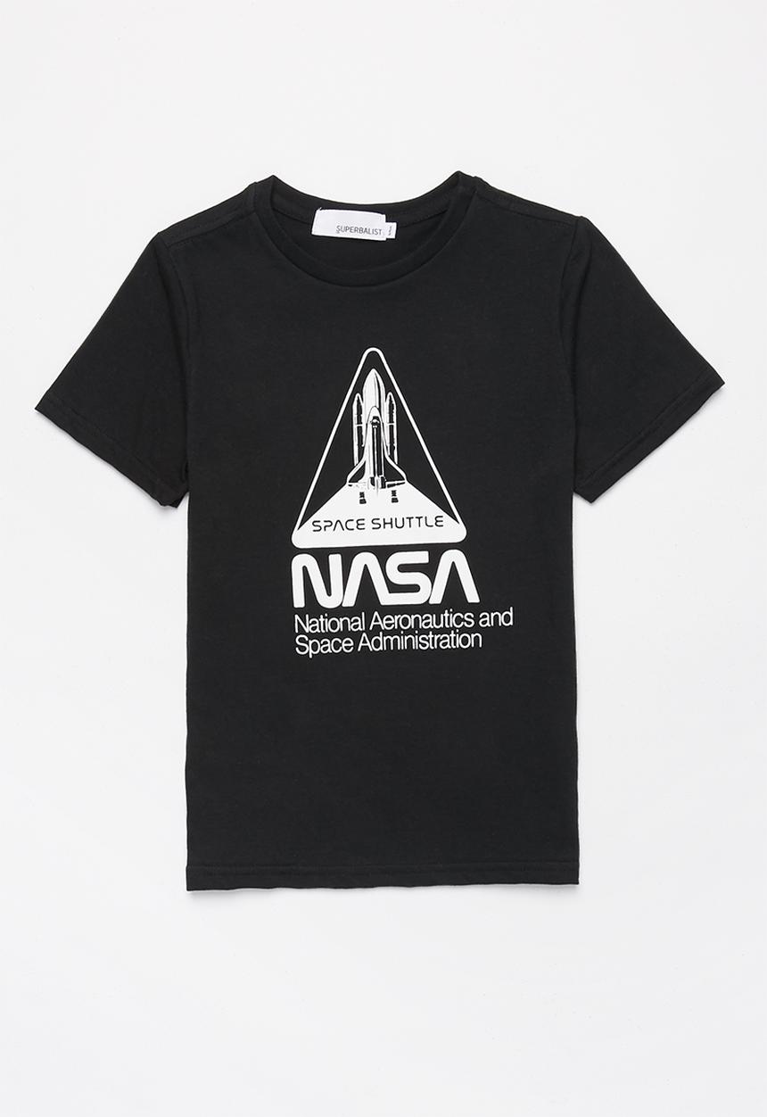 Superbalist - Nasa boys printed tee - black