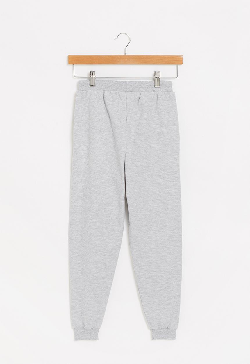 Superbalist - Graphic fleece jogger - grey 