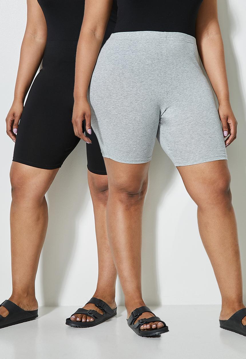 Superbalist - 2 Pack cycle shorts - black & grey 