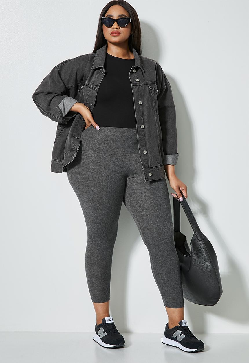 Superbalist - 2 Pack 7/8 leggings - black & charcoal