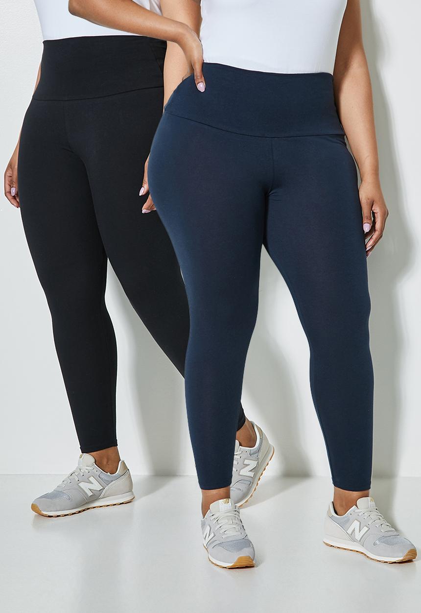 Superbalist - 2 Pack 7/8 leggings - black & navy