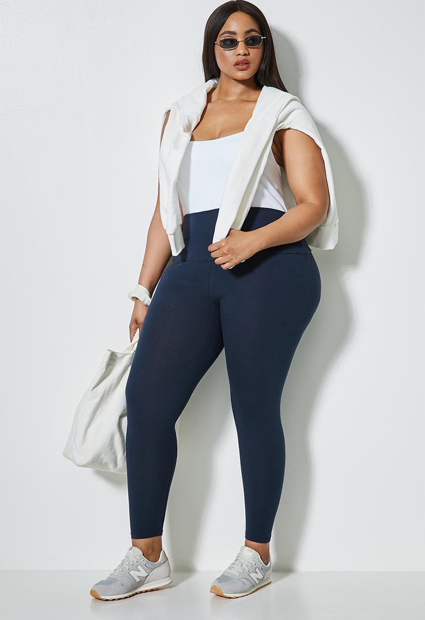 Superbalist - 2 Pack 7/8 leggings - black & navy