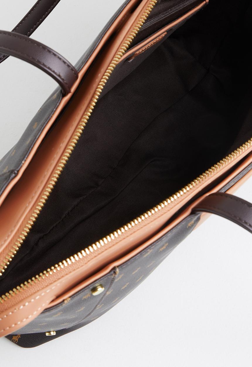 POLO - Minimalist iconic tote bag - brown